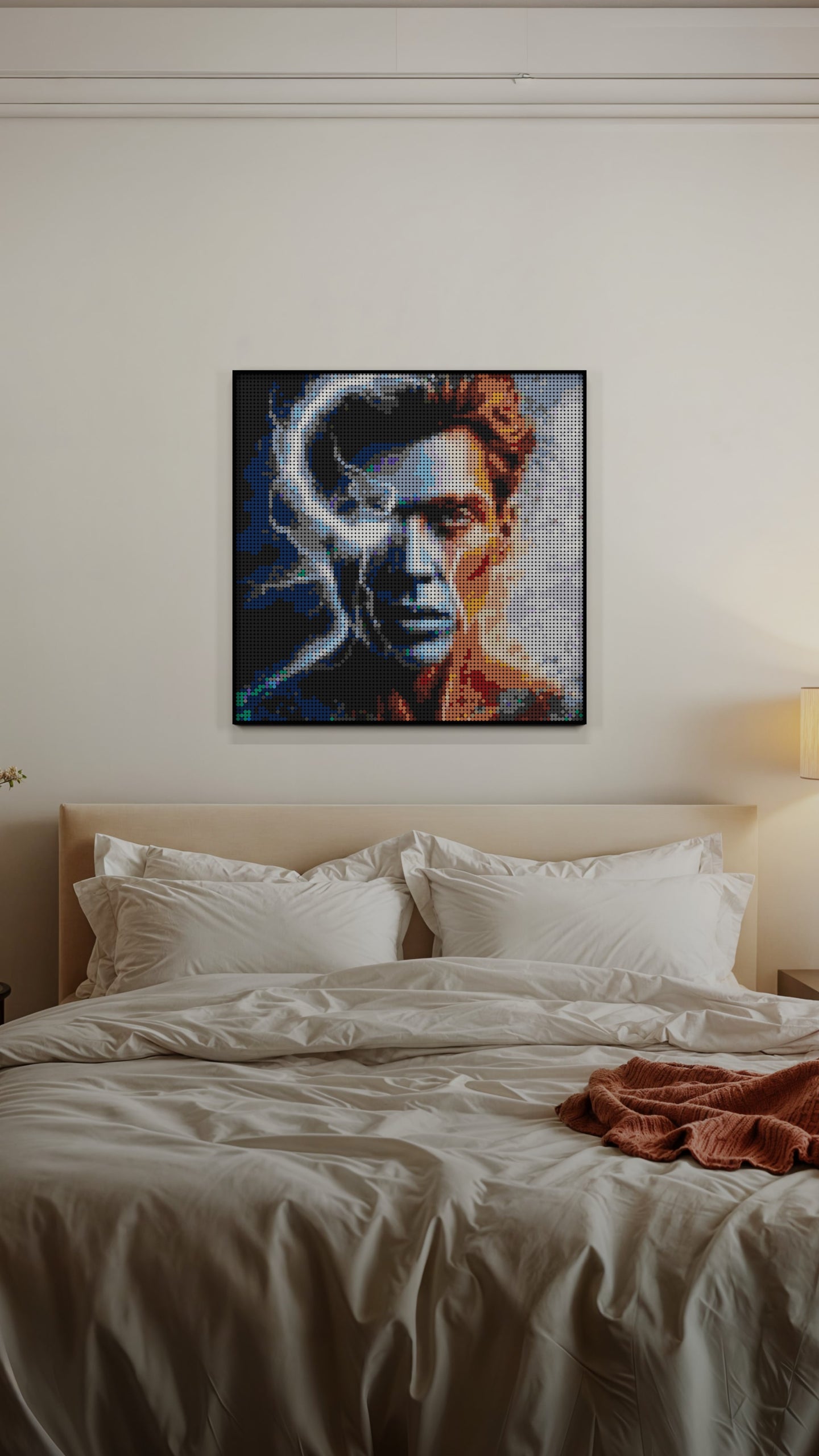 Johnny Omegabyte LEGO® Style mosaic pixel art design for display